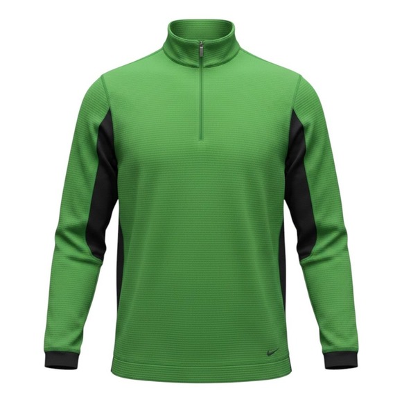 Nike Other - Nike Pullover Sz XL Green Black Textured Thermal Long Sleeve 1/4 Zip Gorpcore